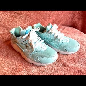 Nike Huarache Run Print GS “Blue Lagoon”